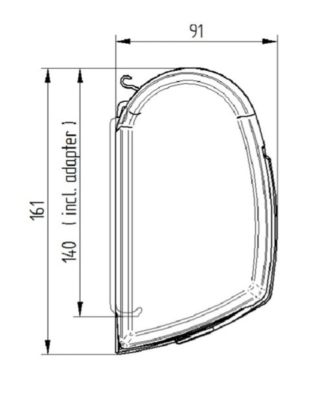 Thule 5200 Awning Anodised Case 4.0m Long Mystic Grey