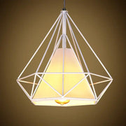 38CM Pendant Hanging Light Lampshade Metal Diamond White by salelink.co.nz