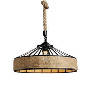 Hemp Rope Pendant Light Hanging Lamp by salelink.co.nz