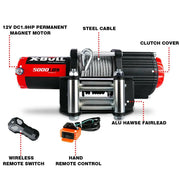 X-BULL Electric Winch 5000LBs by salelink.co.nz