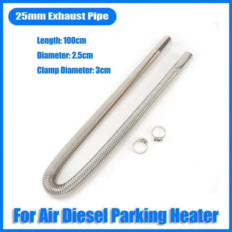 100cm Air Diesel Parking Heater Stainless Steel Exhaust Pipe Tube Gas by salelink.co.nz
