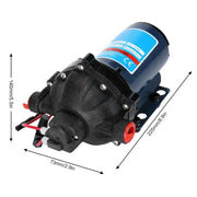 Self-priming 12V Water Pump Watering 20LPM 70PSI High Pressure Water Pump by salelink.co.nz