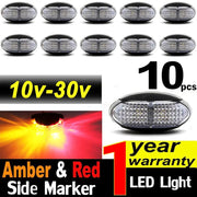 10x 10v-30v Red Amber Clearance Lights Side Marker Led Trailer Truck Lorry Lamp by salelink.co.nz