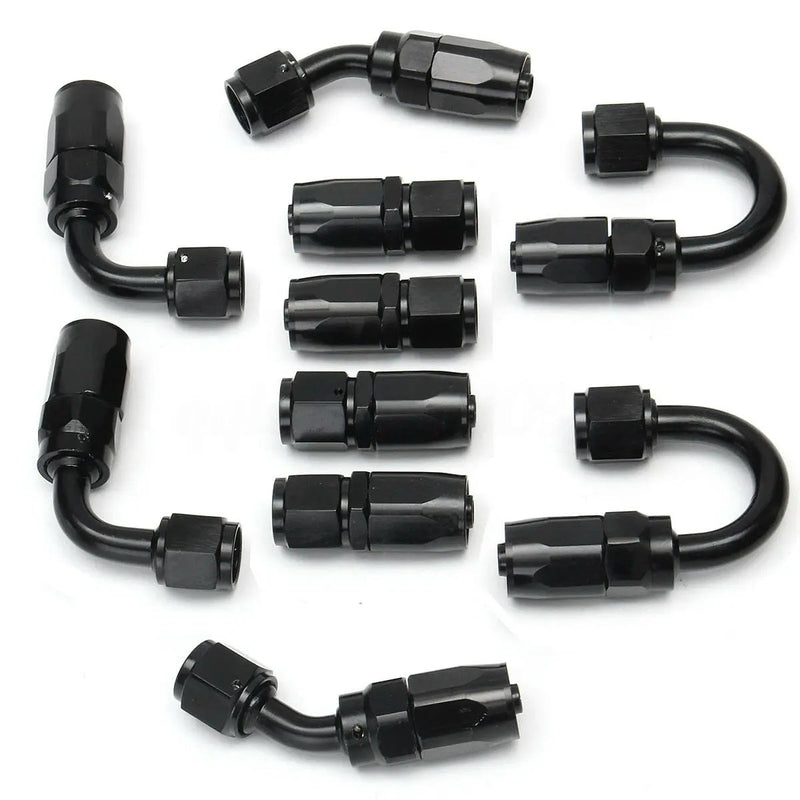 5M AN6-6AN Nylon Steel Braided Oil Fuel Line W/ Fitting Hose End Adapter Kit by salelink.co.nz