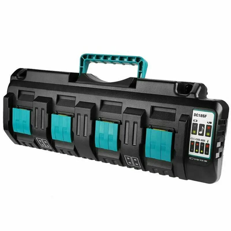 DC18SF 18V Lithium-Ion Rapid Optimum 4-Port Charger for Makita Lithium Battery by salelink.co.nz