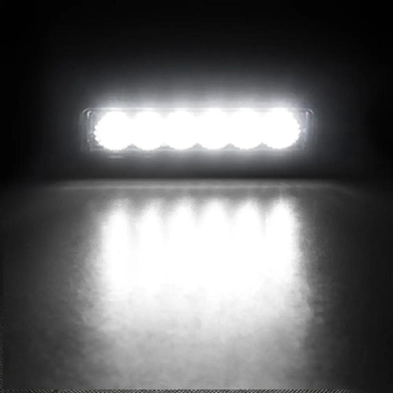 2x 6inch 30W LED Work Driving Light Bar Flood beam Lamp