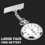 Silver Nurse Nursing Pendant Pocket Fob Brooch Watch by salelink.co.nz