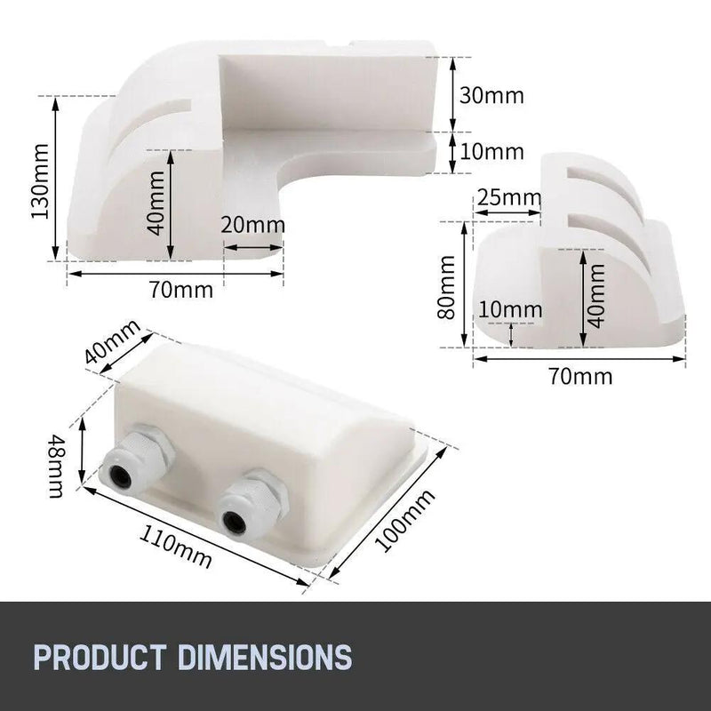 Solar Panels Corner Mounting Brackets Kit 7PCS Caravan Boat RV Vehicle Roof Mount by salelink.co.nz