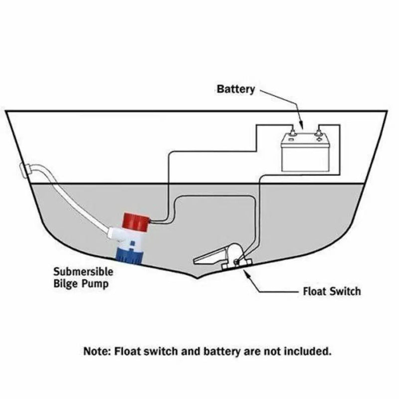 12V Bilge Pump 1100GPH by salelink.co.nz