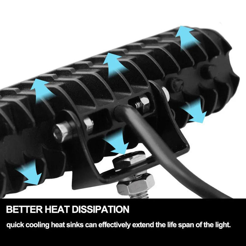 4x 6inch 30W LED Work Driving Light Bar Flood by salelink.co.nz