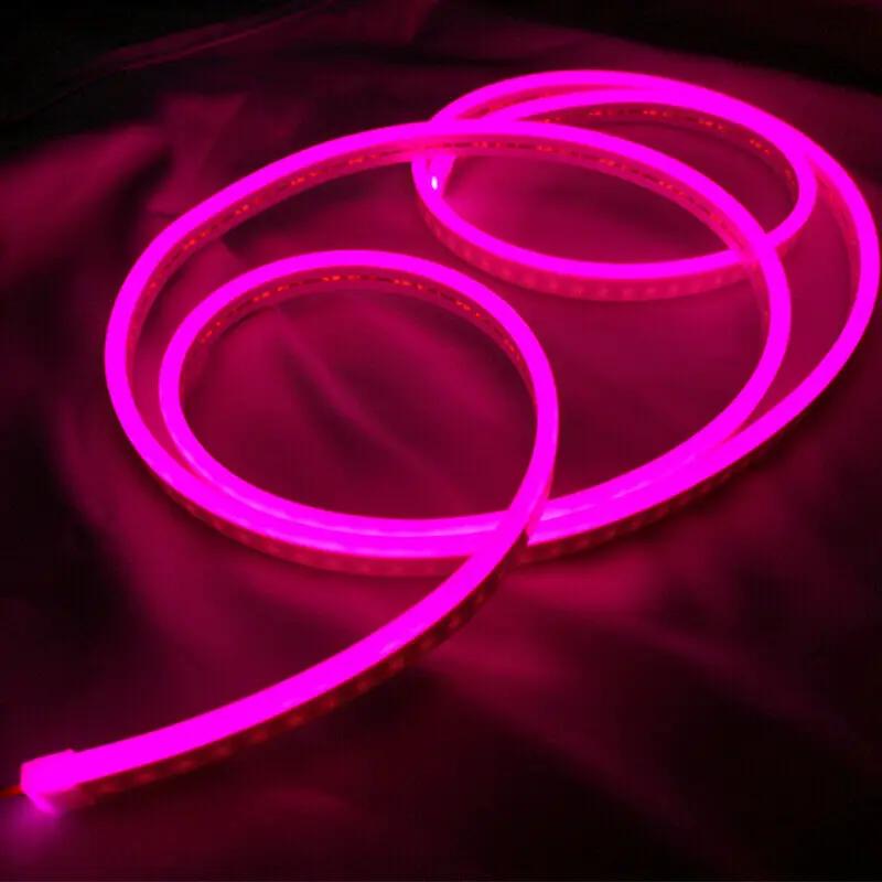5M Pink DC 12V Flex LED Strip Neon Rope Light Silicone Sign Decor by salelink.co.nz