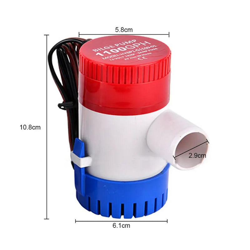 12V Bilge Pump 1100GPH by salelink.co.nz