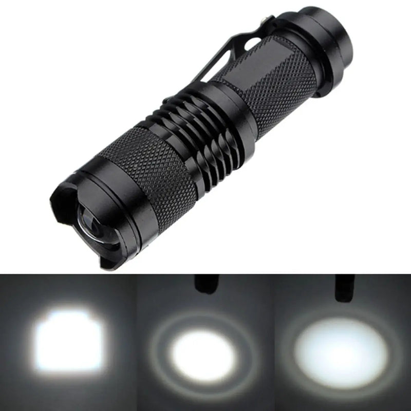CREE Q5 LED Zoomable Focus Bright Flashlight Torch 220LM Light by salelink.co.nz