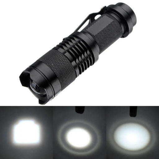 CREE Q5 LED Zoomable Focus Bright Flashlight Torch 220LM Light by salelink.co.nz