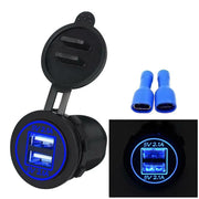 5V 4.2A Dual 2USB Charger Socket Adapter Power Outlet for 12V 24V Car by salelink.co.nz