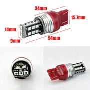 2 X T20 7443 15 RED LED DUAL FILAMENT CAR UTE BRAKE STOP TAIL LIGHT BULB 12V by salelink.co.nz