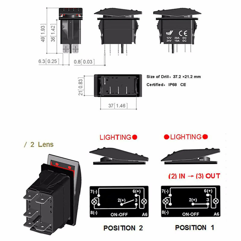 Driving Lights Switch by salelink.co.nz