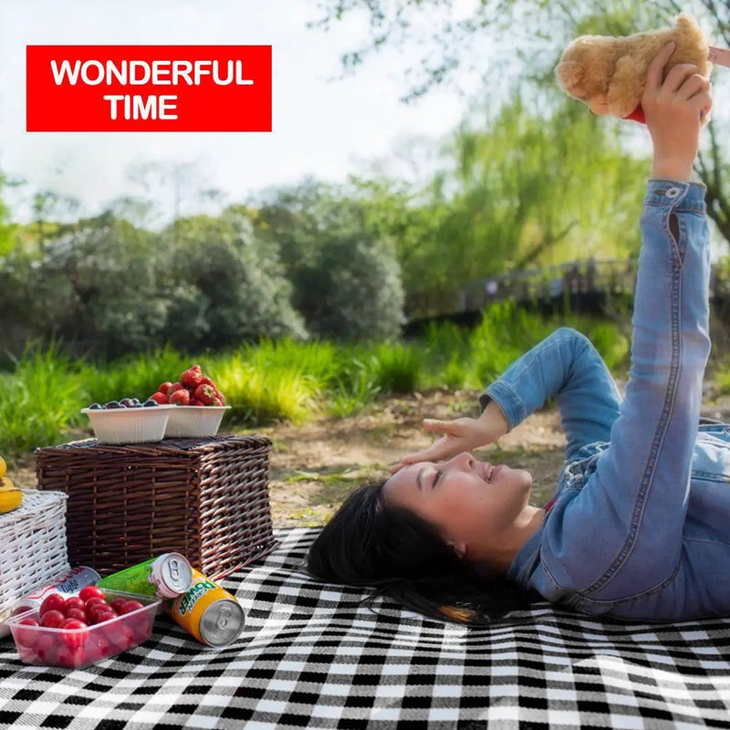 200X200cm Picnic Blanket Rug Mat by salelink.co.nz