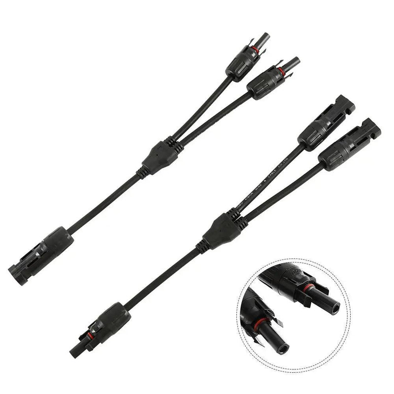 MC4 Y Branch Connectors Cable Solar Panel Cables Connector MC4 Cable Connector by salelink.co.nz