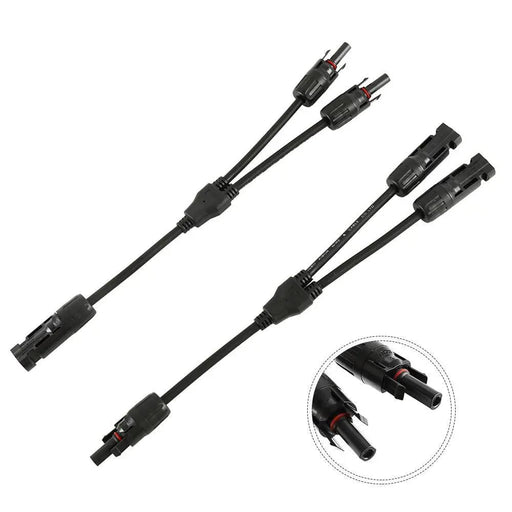 MC4 Y Branch Connectors Cable Solar Panel Cables Connector MC4 Cable Connector by salelink.co.nz