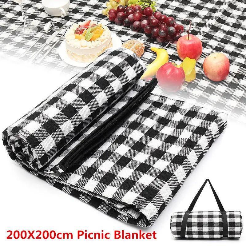 200X200cm Picnic Blanket Rug Mat by salelink.co.nz