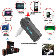 Audio Stereo Bluetooth AUX Receiver, Bluetooth Car Kit by salelink.co.nz