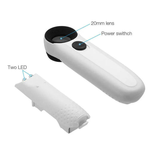 40X Magnifier Glass Jeweler Eye with 2 LED Lights by NZ Diver