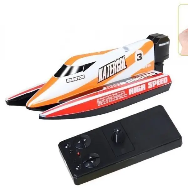 Remote Control Racing Boat - YELLOW by dealonline.co.nz