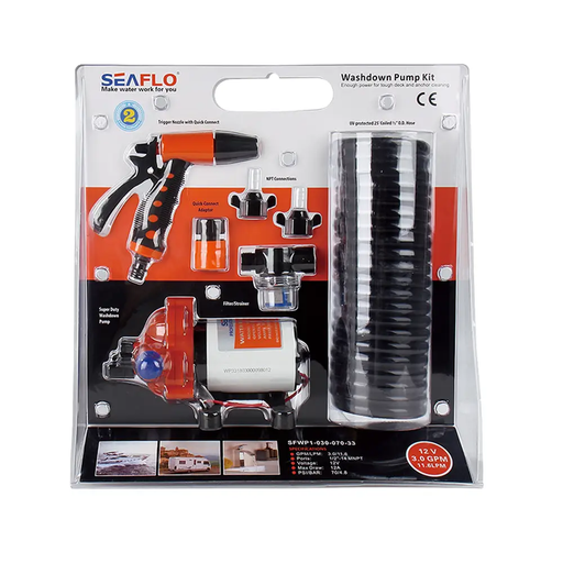 SEAFLO 70PSI Deck Washdown Pump Kit for Boat Caravan Yacht Wash Pump 12V 5GPM by salelink.co.nz
