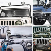2x 4inch CREE LED Work Light Bar Spot Flood OffRoad Driving Reverse 4x4 Ford by salelink.co.nz