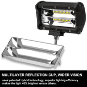 2X 5inch LED Work Driving Light Bar Flood Beam Offroad Boat Truck 12V 24V by salelink.co.nz