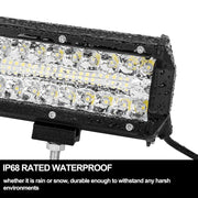 Pair 7inch Led Work Light Bar Spot Flood Offroad Driving 4wd 4x4 Reverse by salelink.co.nz
