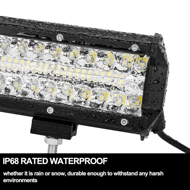 Pair 7inch Led Work Light Bar Spot Flood Offroad Driving 4wd 4x4 Reverse by salelink.co.nz