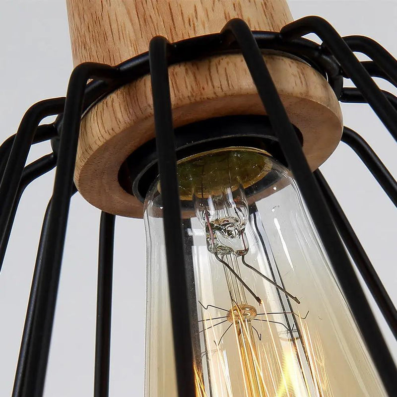 Wood Pendant Light Modern Ceiling Lights Black Lamp Pendant Lighting by salelink.co.nz