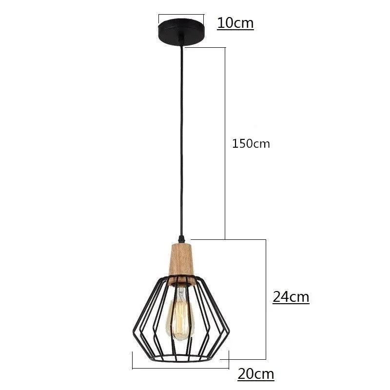 Wood Pendant Light Modern Ceiling Lights Black Lamp Pendant Lighting by salelink.co.nz