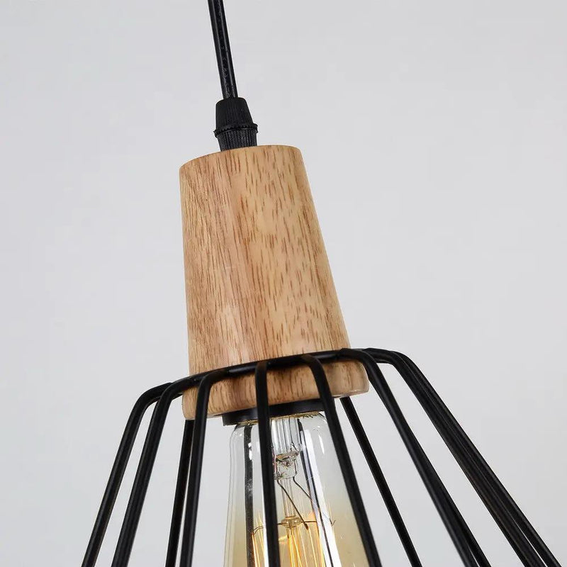 Wood Pendant Light Modern Ceiling Lights Black Lamp Pendant Lighting by salelink.co.nz
