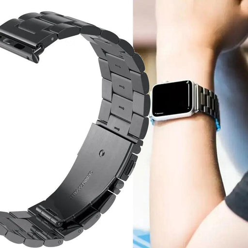 Black Bracelet Strap Apple Watch Band 42mm(Series 10) 41mm 40mm 38mm by salelink.co.nz