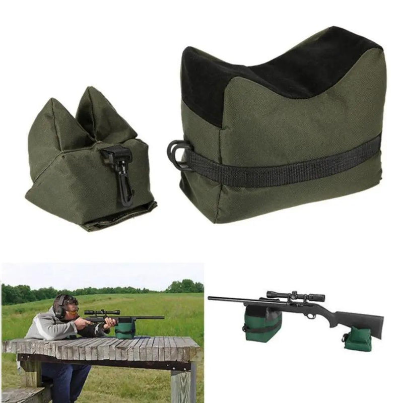 Shooting Range Sand Bag Set Rifle Bench Rest Stand Front Rear Bag Hunting by salelink.co.nz