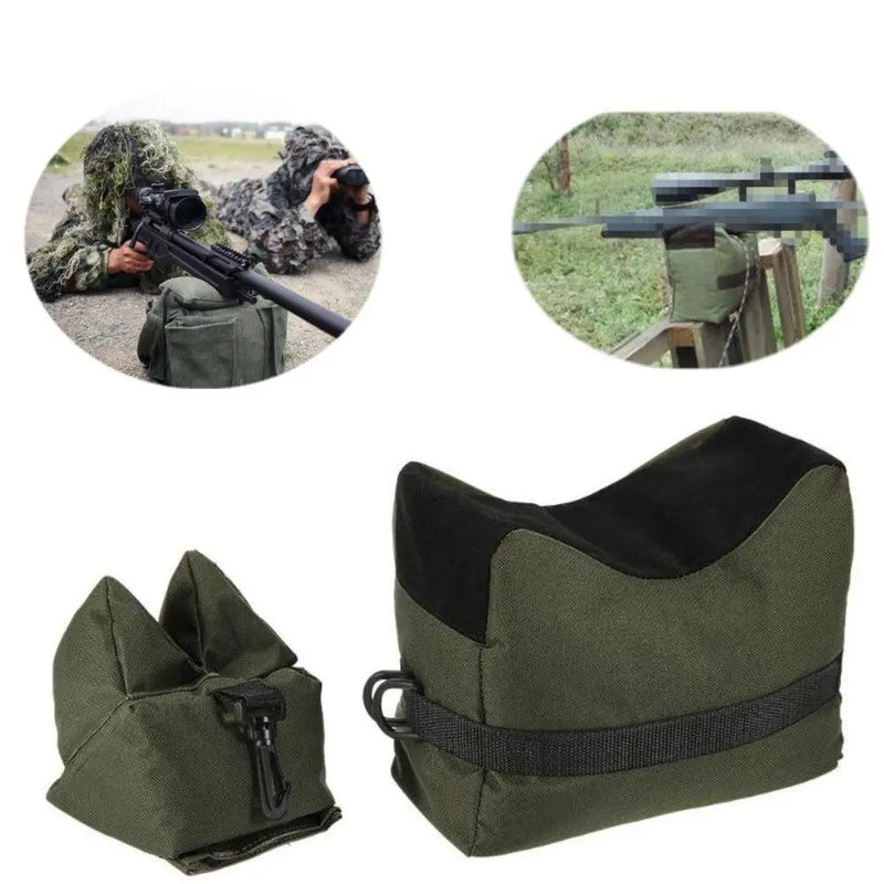 Shooting Range Sand Bag Set Rifle Bench Rest Stand Front Rear Bag Hunting by salelink.co.nz