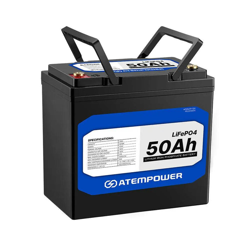 12V 50Ah Lithium Battery LiFePO4 Deep Cycle Marine 4WD Replace AGM by salelink.co.nz