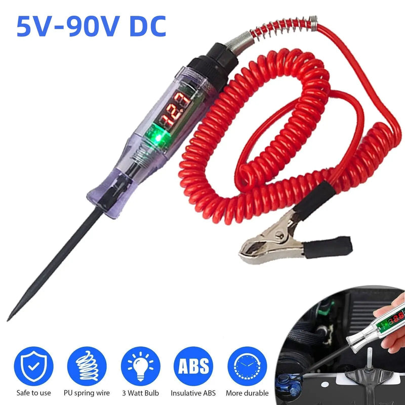 Auto Car Electrical Circuit Voltage Tester 5-90V Red by salelink.co.nz