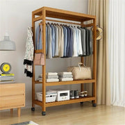 Wooden Coat Rack on Wheels 80cm by salelink.co.nz