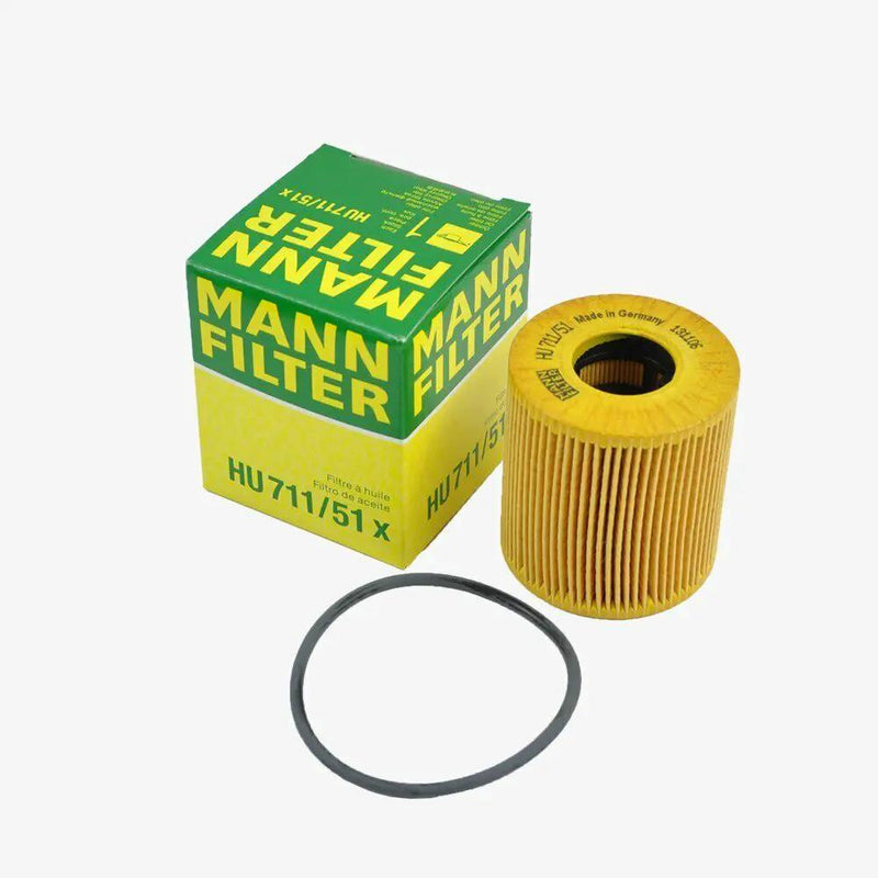 MANN-FILTER Oil Filter HU711/51x fits Peugeot 508 SW 8E_ 1.6 THP 2.0 HDi by JBH AUTO PARTS