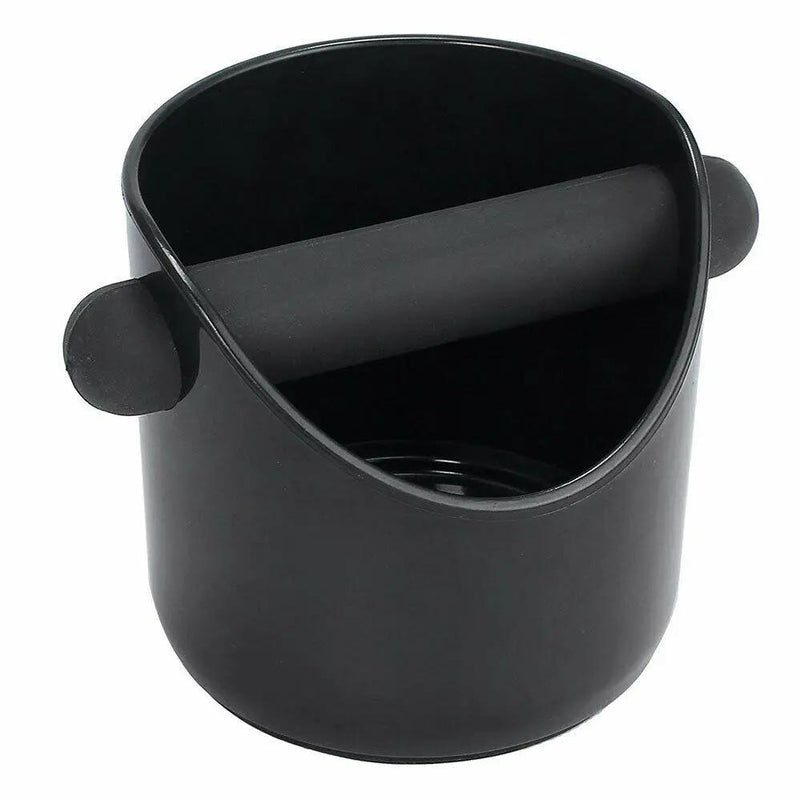 Coffee Knock Box Espresso Grinds Waste Container Tamper Bin Black by salelink.co.nz