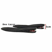 One Layer 3CM Men Lady Shoe Lift Height Increase Insoles Memory Foam Pads Heel Insert Taller by salelink.co.nz