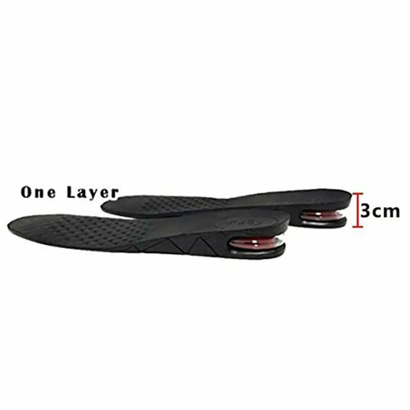 One Layer 3CM Men Lady Shoe Lift Height Increase Insoles Memory Foam Pads Heel Insert Taller by salelink.co.nz
