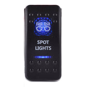 Rocker Switch SPOT LIGHTS - Blue - LED 4x4 Boat Caravan Marine 12v by salelink.co.nz