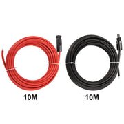 2x 10 m Extension Cable 4mm2 Wire MC4 Connectors Panel Solar to regulator Cable by salelink.co.nz