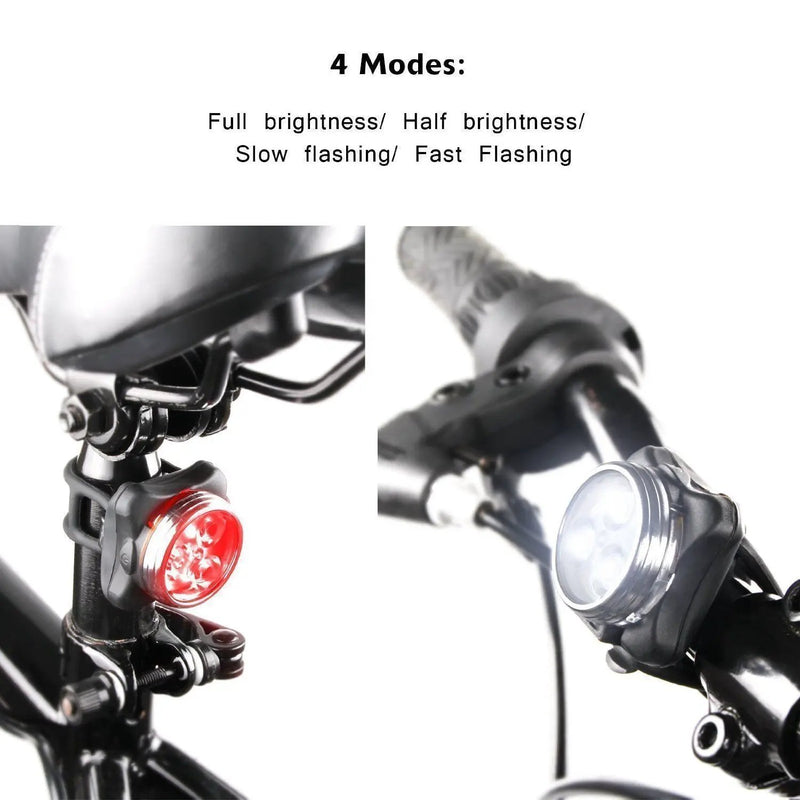 Bicycle Bike Lights Front Rear Tail Light Lamp by salelink.co.nz