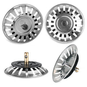 4 x Kitchen Waste Stainless Steel Sink Strainer Plug Drain Filter Basket Drainer by salelink.co.nz